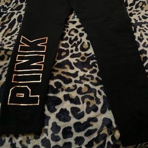 Victoria’s Secret pink leggings.